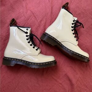 Dr. Martens Black and White Combat Boots
